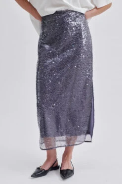 Alternative view of Second Female Vaja Sequin Skirt - Stormy Weather