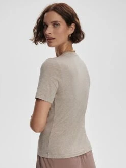 Varley Regina Fitted Tee - Taupe Marl 7 Varley Regina Fitted Tee - Taupe Marl -Lulu&M 5ed154f93b3cfa6c0aa923c70ae42e94b1594b07 VAR02420 REGINA FITTED TEE TAUPE MARL 106.jpg 2