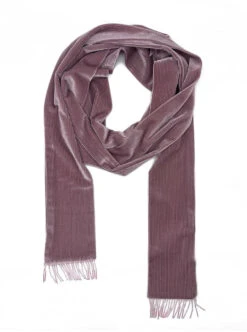 Alternative view of Nooki Tuxedo Skinny Velvet Scarf - Pink