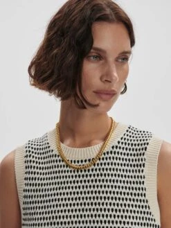 Varley Knowles Textured Knit Vest - Birch Multi Stitch -Lulu&M 6c4ba28fc8afc6d13415a2569bfc501469c351cf VAR02543 KNOWLES TEXTURED KNIT VEST BIRCH MULTI STITCH 057.jpg 2