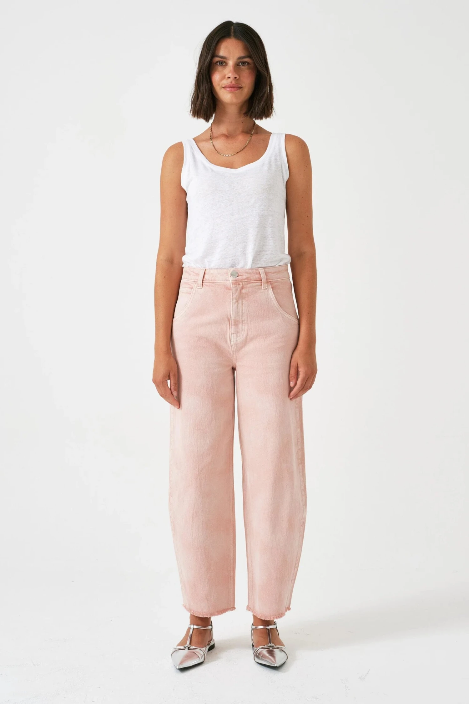 Seventy + Mochi BO Jeans - Cloud Peony Pink 4 Seventy + Mochi BO Jeans - Cloud Peony Pink - Image 2