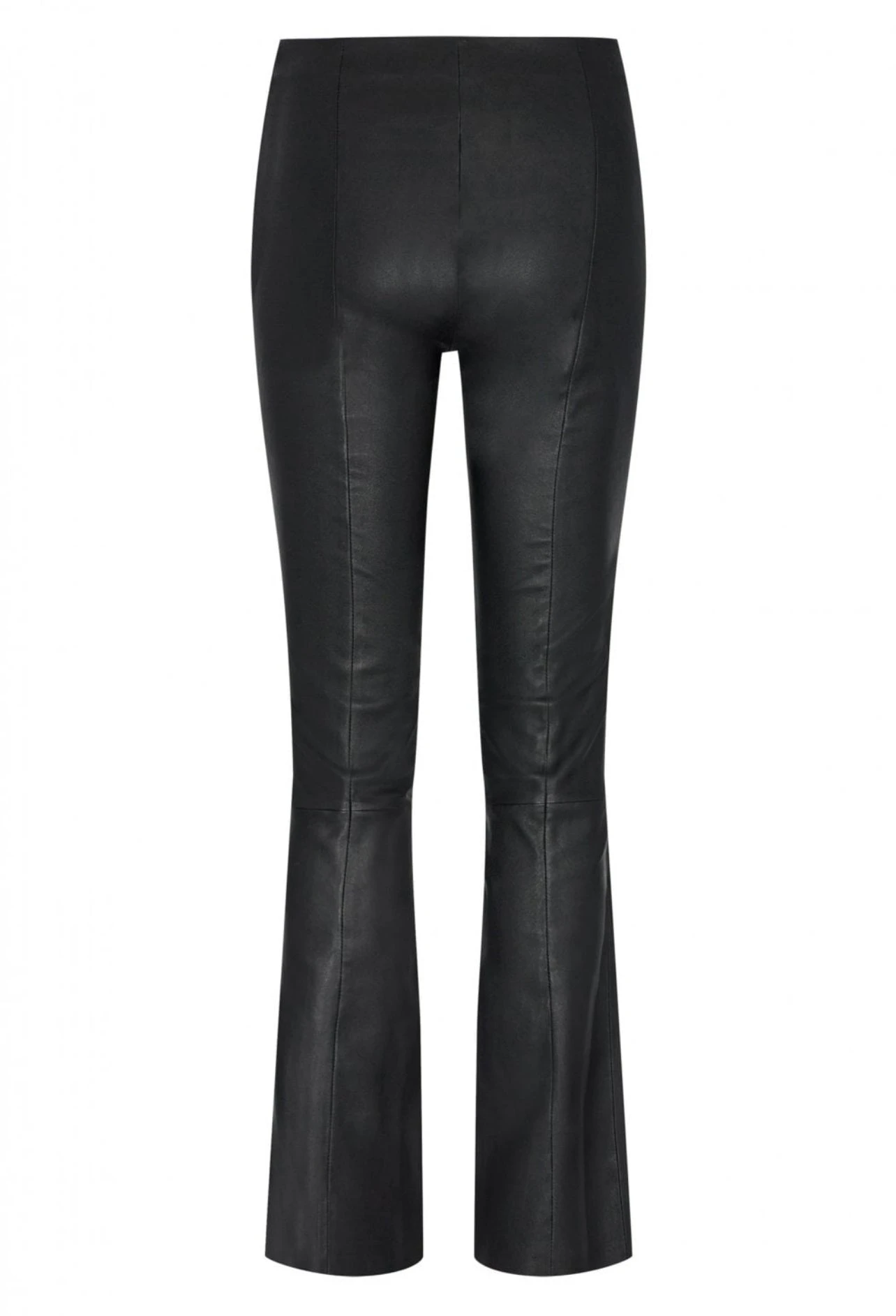 Levete Room Gloria 3 Leather Kick Flare - Black 4 Levete Room Gloria 3 Leather Kick Flare - Black - Image 2