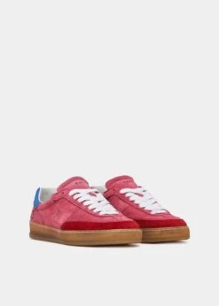 Alternative view of D.A.T.E. D.A.T.E Sporty Coloured Trainer - Fuxia