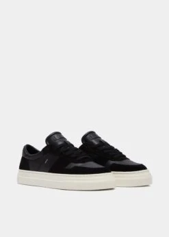 Alternative view of D.A.T.E. D.A.T.E Studio Calf Leather Sneaker - Black