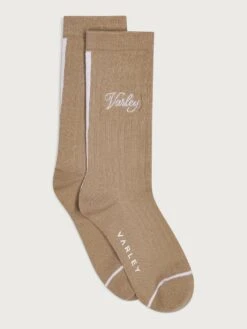 Varley Ivan Light Rib Sock - Light Taupe