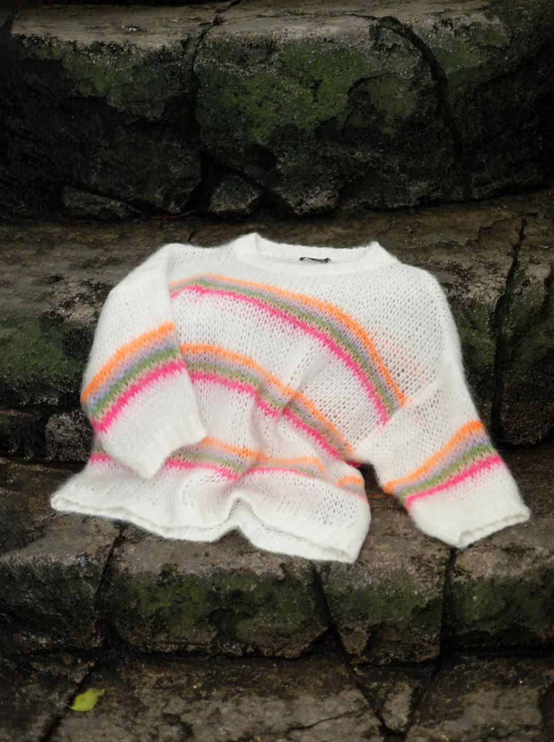Black Colour Minna Striped Knit - Multi 5 Black Colour Minna Striped Knit - Multi - Image 3