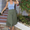 Black Colour Abbie Skirt - Khaki -Lulu&M 8Z5A4242 1120x1504 jpg