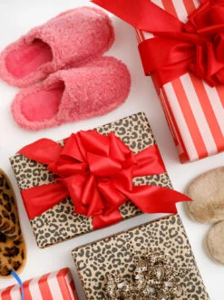 Alternative view of Black Colour Teddy Slippers - Cream