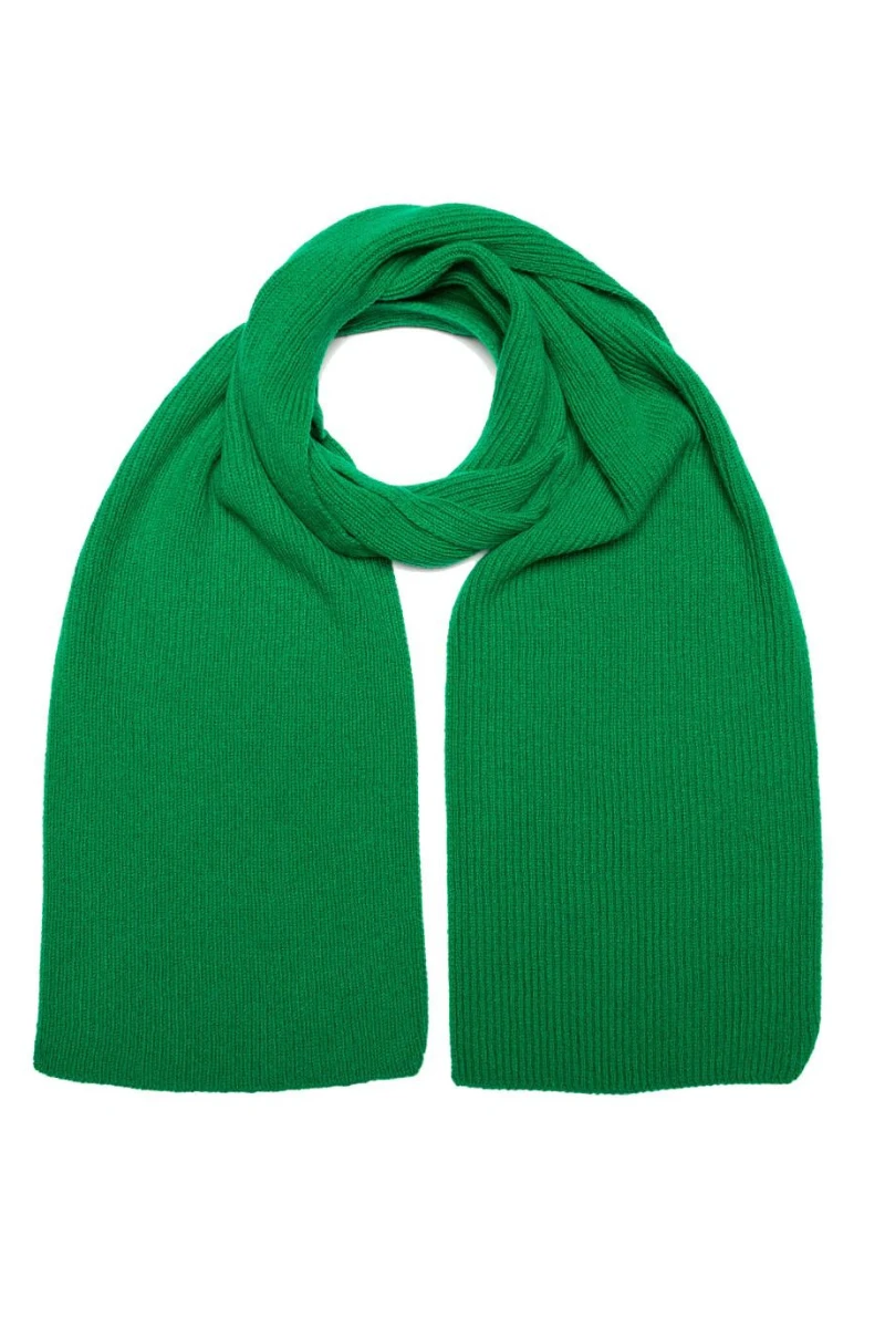 Green Thomas Ribbed Scarf - Jungle Green 3 Green Thomas Ribbed Scarf - Jungle Green