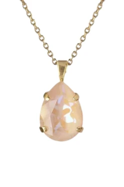 Caroline Svedbom Mini Drop Necklace Gold - Ivory Cream Delite