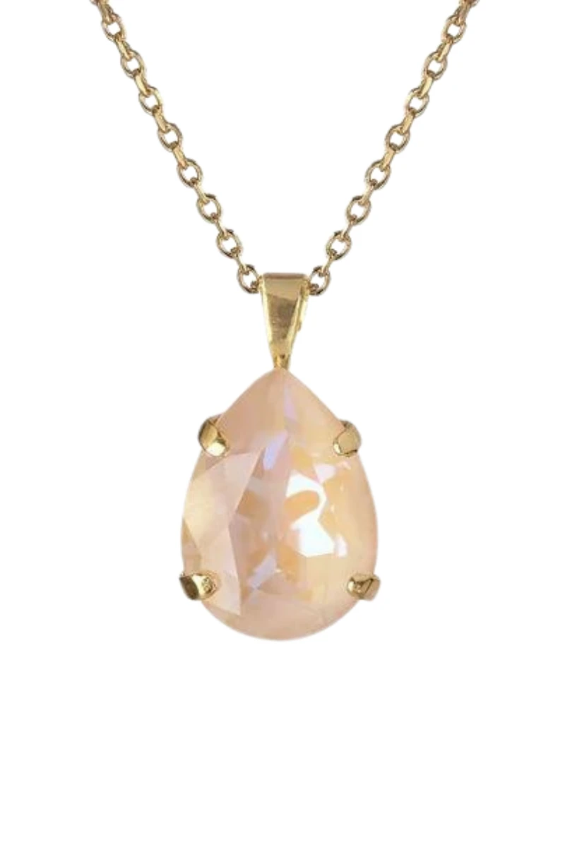 Caroline Svedbom Mini Drop Necklace Gold - Ivory Cream Delite 3 Caroline Svedbom Mini Drop Necklace Gold - Ivory Cream Delite
