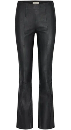 Levete Room Gloria 3 Leather Kick Flare - Black 7 Levete Room Gloria 3 Leather Kick Flare - Black -Lulu&M 92F75F9C 8E51 4868 B4A8 2D381BDD9D54