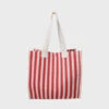 Black Colour Piper Tote Bag - Red Stripe -Lulu&M 9314RS 1024x1344 jpg