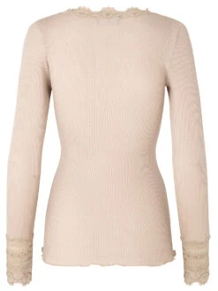 Alternative view of Rosemunde Benita O-neck Lace T-Shirt - Cacao