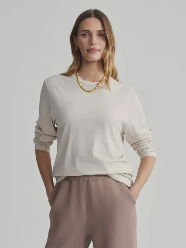 Varley Leah Long Sleeve Boyfriend Tee 3 Varley Leah Long Sleeve Boyfriend Tee