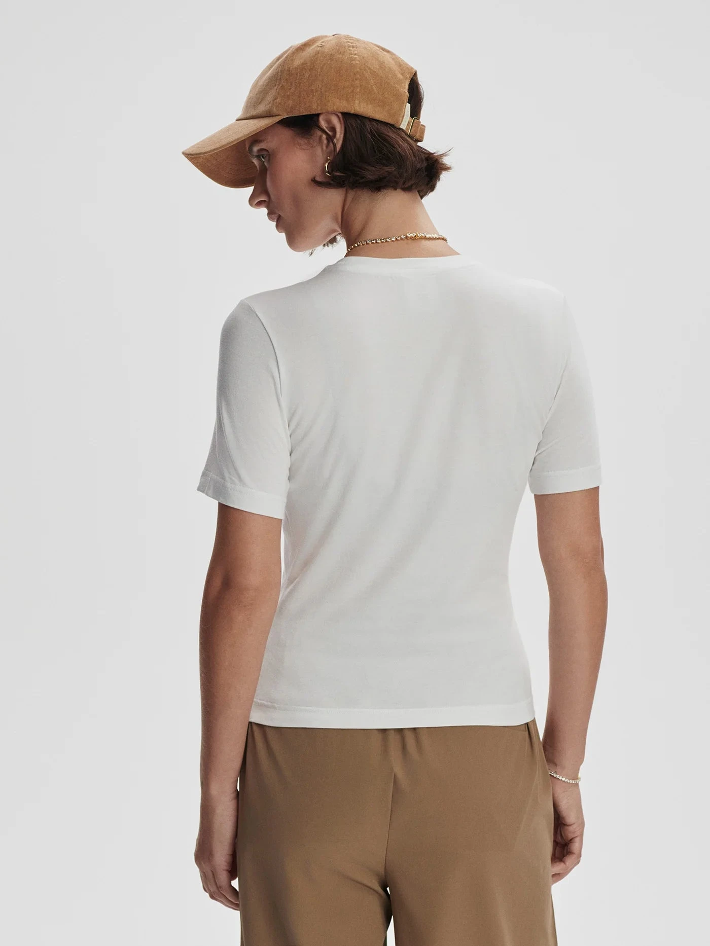 Varley Regina Fitted Tee - White 7 Varley Regina Fitted Tee - White - Image 5