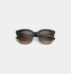 A.Kjaerbede Billy Sunglasses - Black/Brown Transparent -Lulu&M A KJAERBEDE BILLY KL2106 BLACK BROWN TRANSPARENT FLAT 2