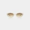 A.Kjaerbede Winnie Sunglasses - Cream Bone -Lulu&M A KJAERBEDE WINNIE 18315 CREAM BONE FRONT 2