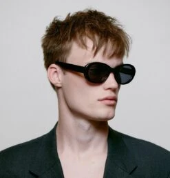 A.Kjaerbede Anma Sunglasses - Black 17 A.Kjaerbede Anma Sunglasses - Black -Lulu&M A.KJAERBEDE ANMA KL2408 BLACK SIDE MAN 2