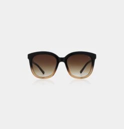 Alternative view of A.Kjaerbede Billy Sunglasses - Black/Brown Transparent