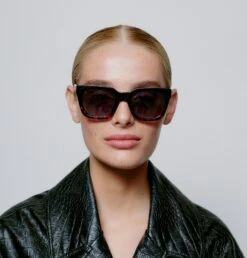 Alternative view of A.Kjaerbede Nancy Sunglasses - Black Demi Tortoise