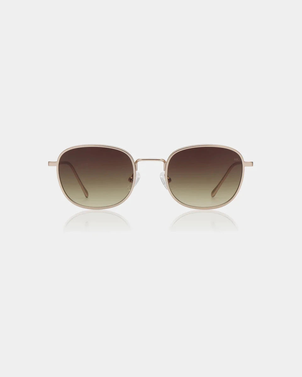 A.Kjaerbede Hello Sunglasses - Matte Gold 4 A.Kjaerbede Hello Sunglasses - Matte Gold - Image 2