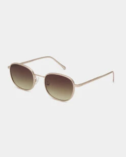 A.Kjaerbede Hello Sunglasses - Matte Gold 14 A.Kjaerbede Hello Sunglasses - Matte Gold -Lulu&M A KJAERBEDE HELLO KL2405 MATTEGOLD SIDE 960x1200 crop center jpg