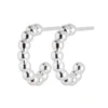LULU Copenhagen Colour Ball Hoops - Silver -Lulu&M Addaheading 87