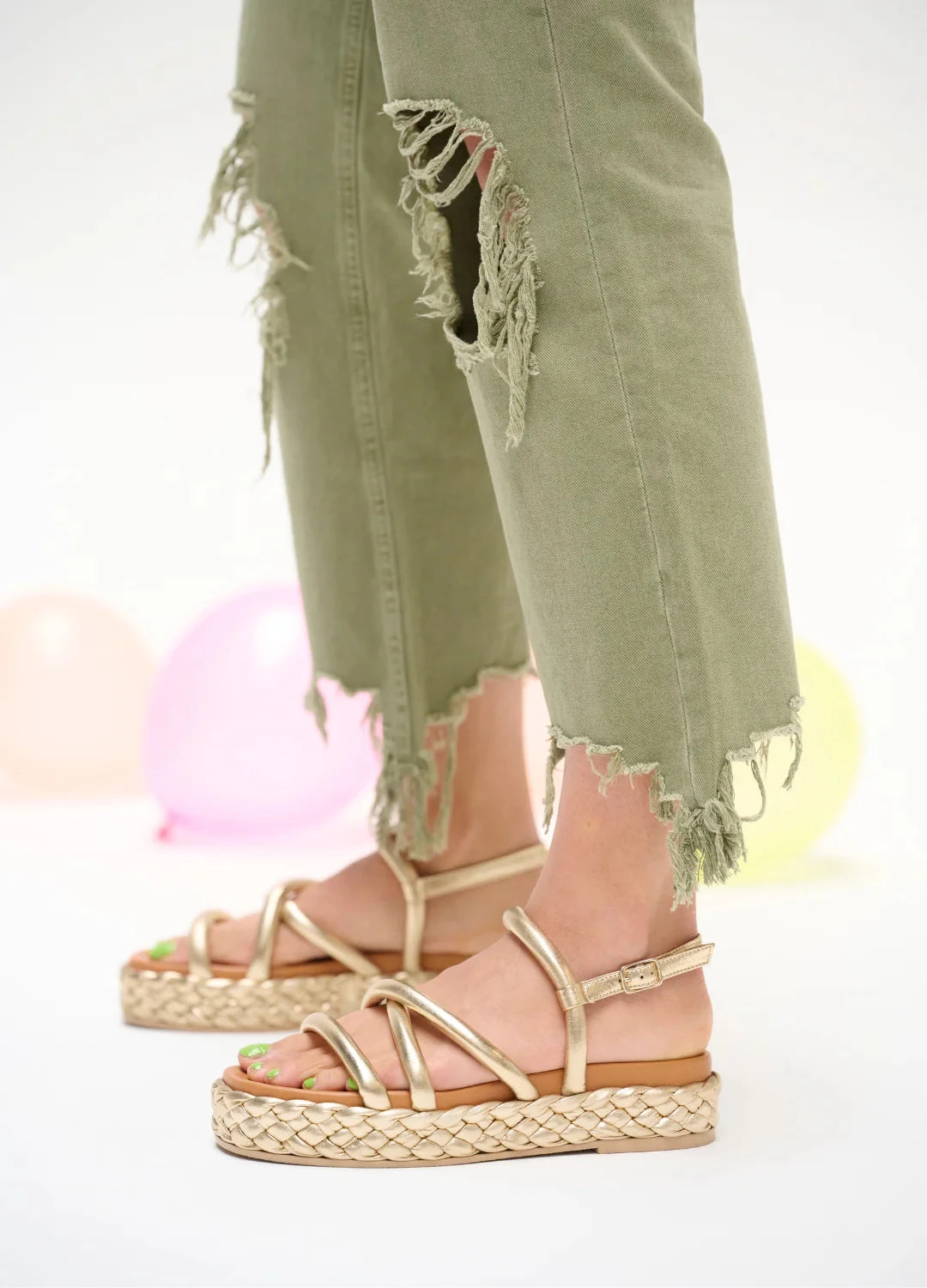 DWRS Cyprus Sandal - Champagne 6 DWRS Cyprus Sandal - Champagne - Image 4