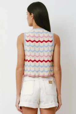 Seventy + Mochi Edie Tie Vest - Baby Blue Stripe 9 Seventy + Mochi Edie Tie Vest - Baby Blue Stripe -Lulu&M Ali Tab Short 1442 jpg