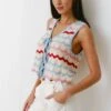 Seventy + Mochi Edie Tie Vest - Baby Blue Stripe 1 Seventy + Mochi Edie Tie Vest - Baby Blue Stripe -Lulu&M Ali Tab Short 1461 jpg