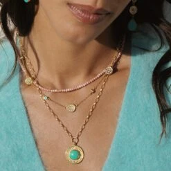 Alternative view of Anna Beck Luna Pendant Necklace - Gold