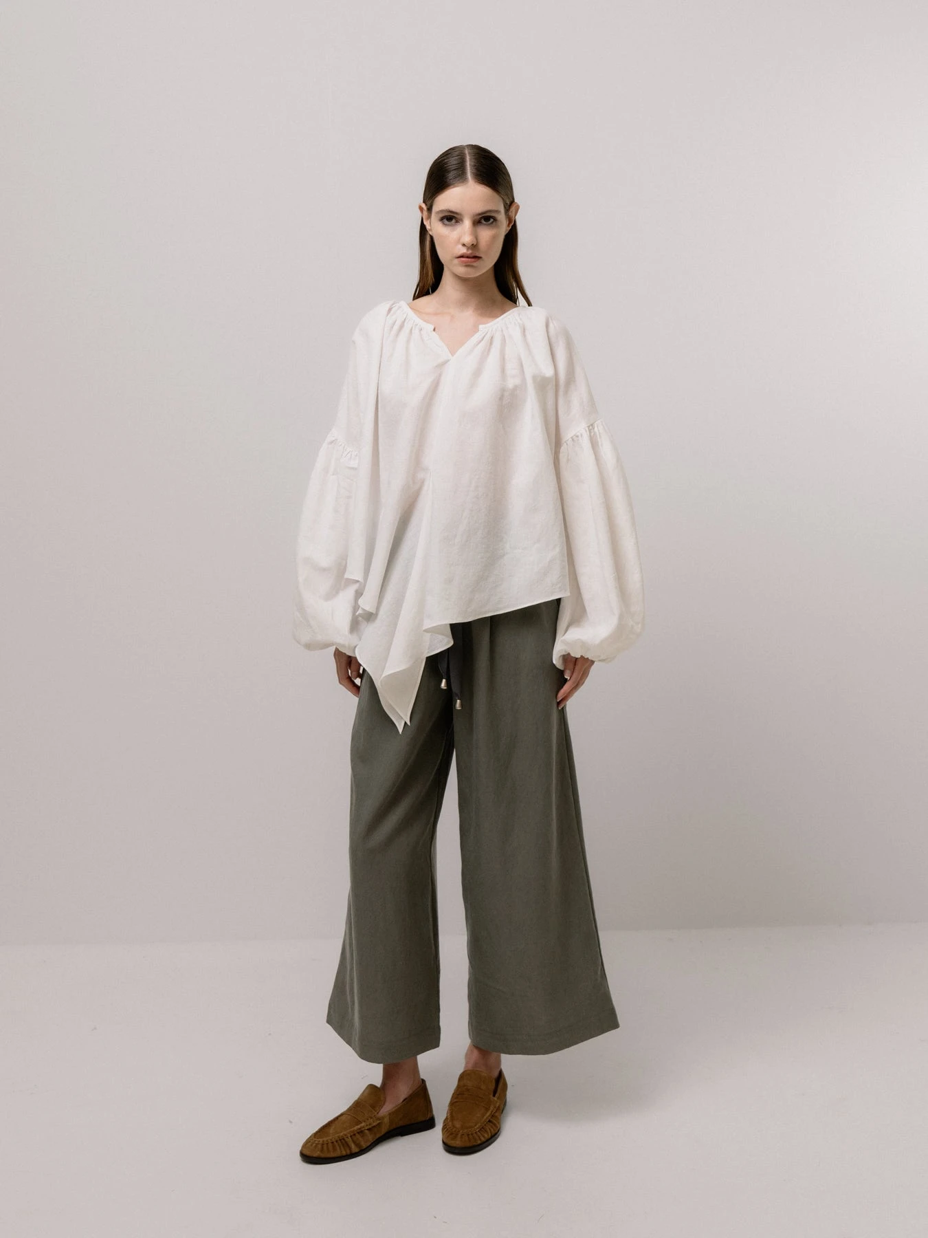 Emin + Paul Volume Sleeve Lace Blouse - White 7 Emin + Paul Volume Sleeve Lace Blouse - White - Image 5