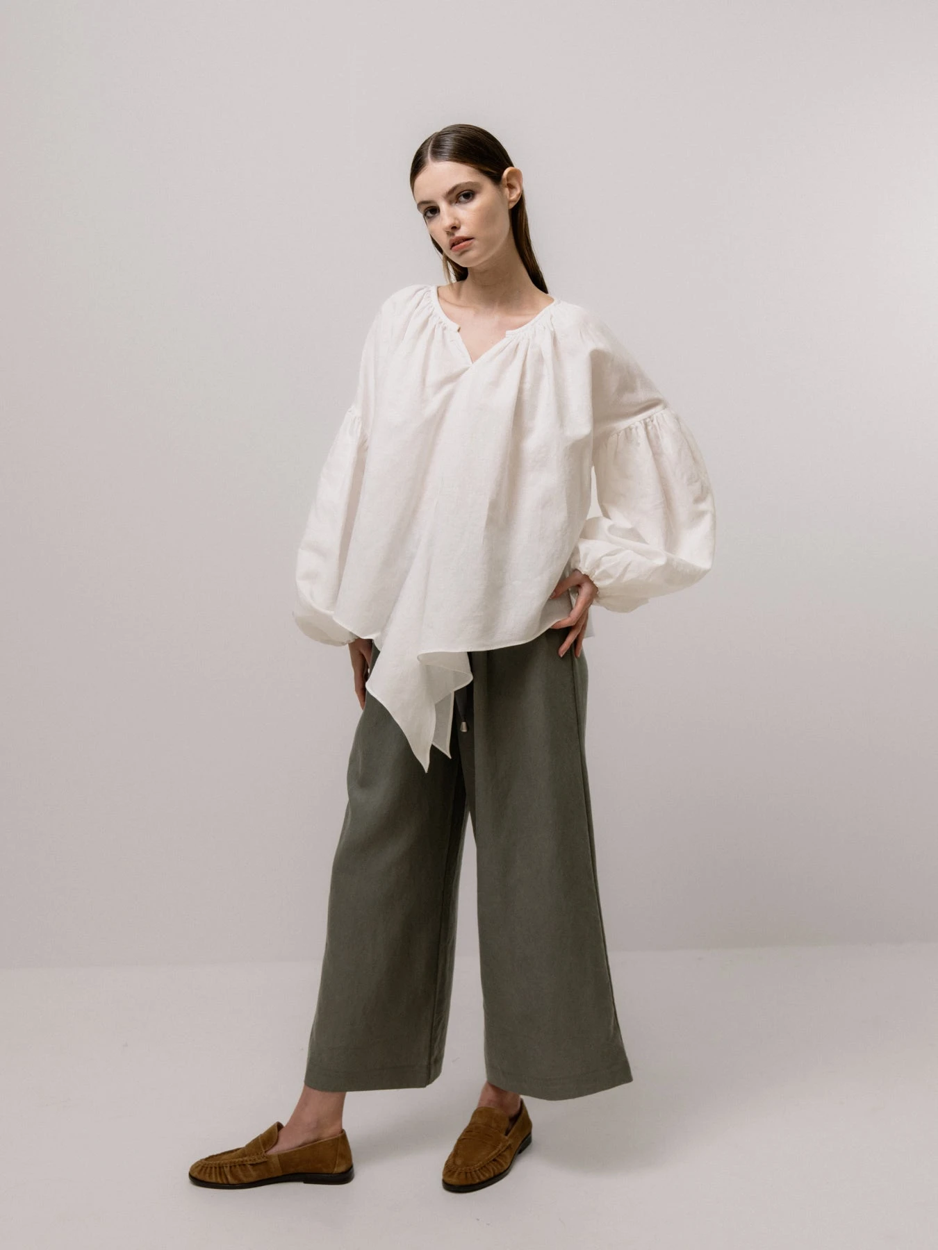 Emin + Paul Volume Sleeve Lace Blouse - White 3 Emin + Paul Volume Sleeve Lace Blouse - White
