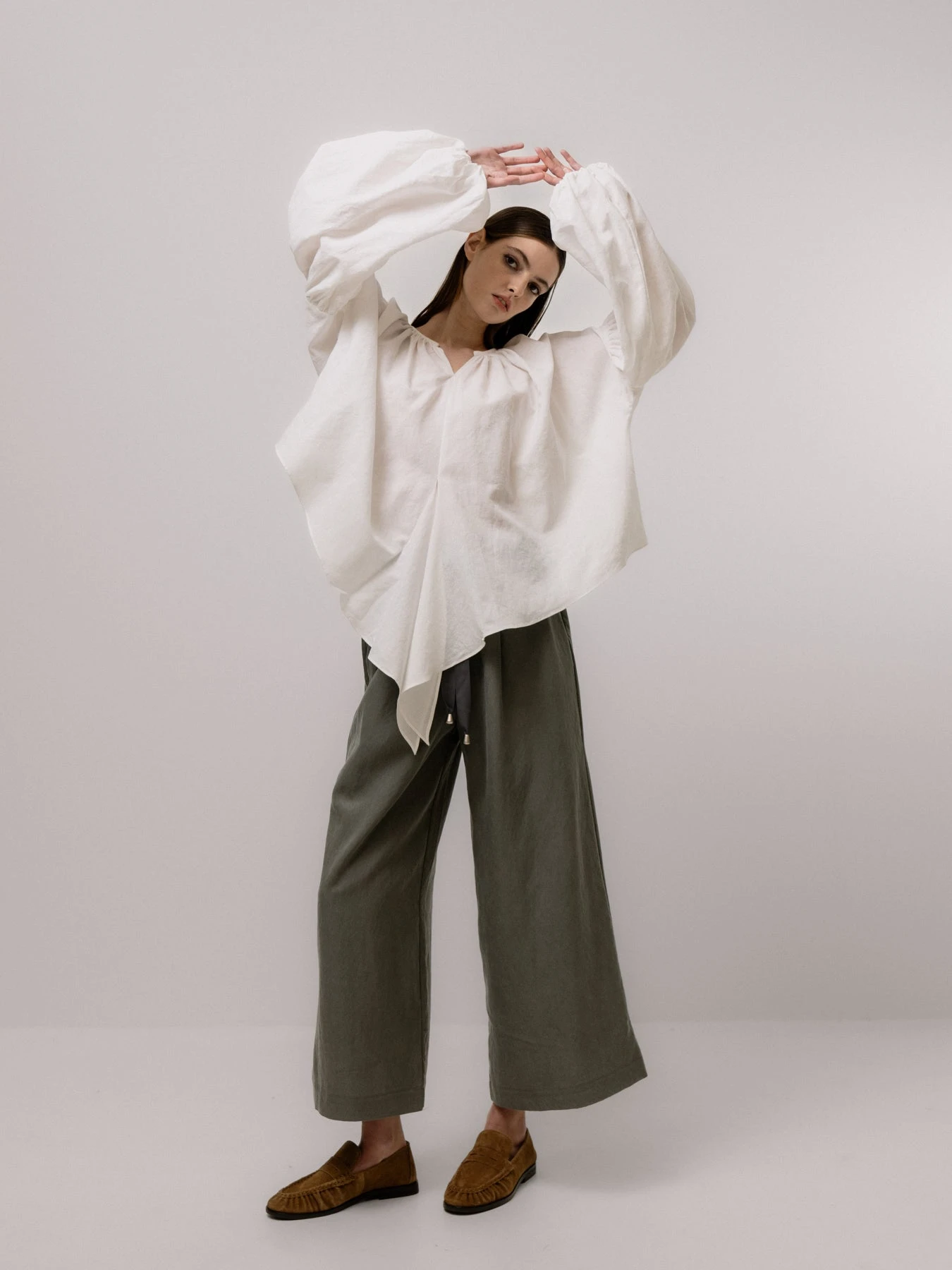Emin + Paul Volume Sleeve Lace Blouse - White 6 Emin + Paul Volume Sleeve Lace Blouse - White - Image 4
