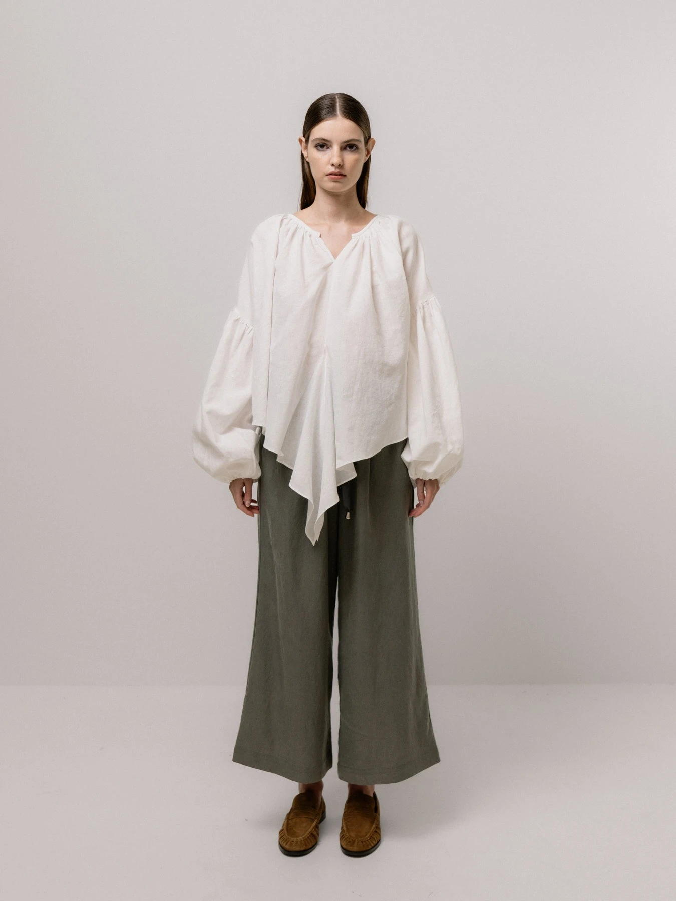 Emin + Paul Volume Sleeve Lace Blouse - White 10 Emin + Paul Volume Sleeve Lace Blouse - White - Image 8