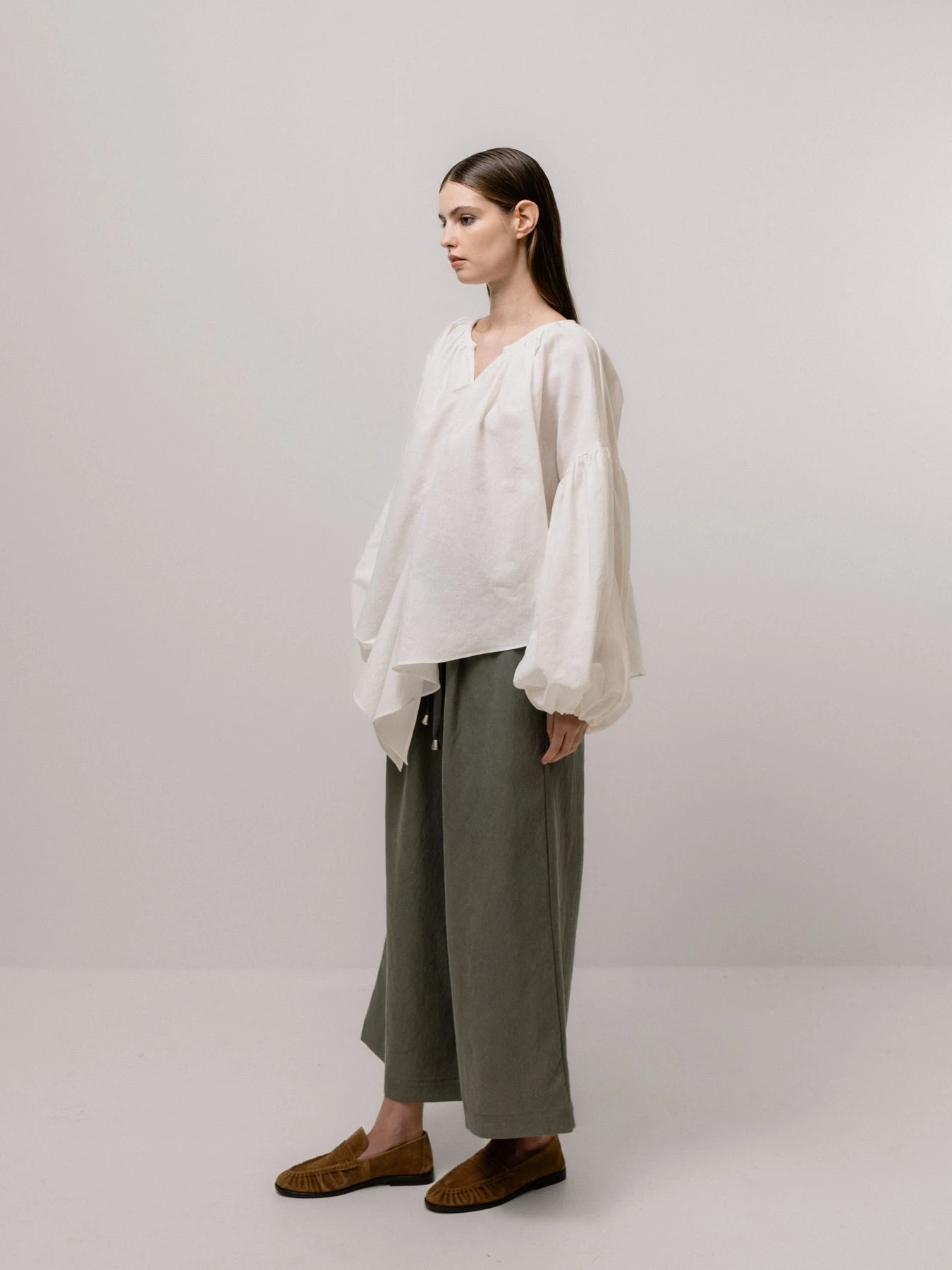 Emin + Paul Volume Sleeve Lace Blouse - White 8 Emin + Paul Volume Sleeve Lace Blouse - White - Image 6