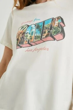 Alternative view of Rails Boyfriend Tee - Rails LA Postcard