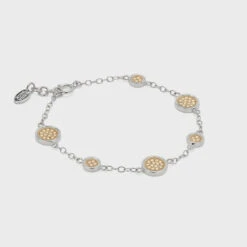 Alternative view of Anna Beck Classic Station Bracelet - Gold & Silver