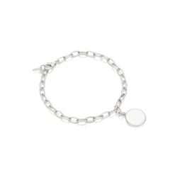 Alternative view of Anna Beck Classic Smooth Rim Charm Bracelet - Gold & Silver
