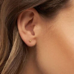 LULU Copenhagen Ball Earring - Gold 6 LULU Copenhagen Ball Earring - Gold -Lulu&M Ball 1 pcs Ear stud 1 pcs LULUE213 Gold plated 1 jpg