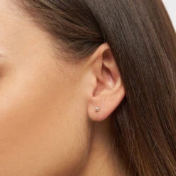 LULU Copenhagen Ball Earring - Silver 7 LULU Copenhagen Ball Earring - Silver -Lulu&M Ball earring 1 pcs Ear stud 1 pcs LULUE212 Silver 2 jpg