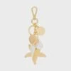Vanessa Baroni Beach Key Chain - Gold 2 Vanessa Baroni Beach Key Chain - Gold -Lulu&M BeachKeyChaingold 009 jpg 2