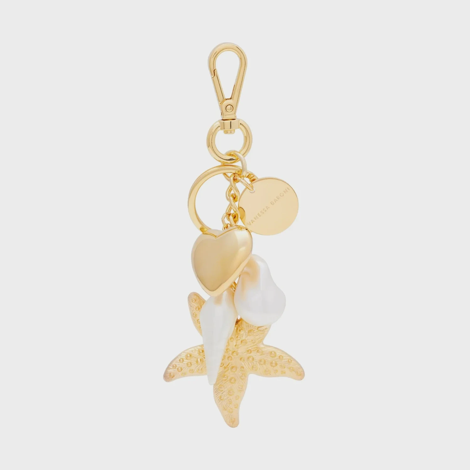Vanessa Baroni Beach Key Chain - Gold 3 Vanessa Baroni Beach Key Chain - Gold
