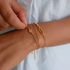 Enamel Copenhagen Mini Esma Bracelet - Light Blue -Lulu&M Bracelet Mini Esma Bracelets B108G Light blue 1 1024x1024 2x jpg