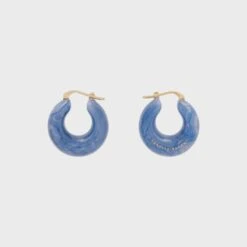 Vanessa Baroni Circlet Earring - Ocean Blue