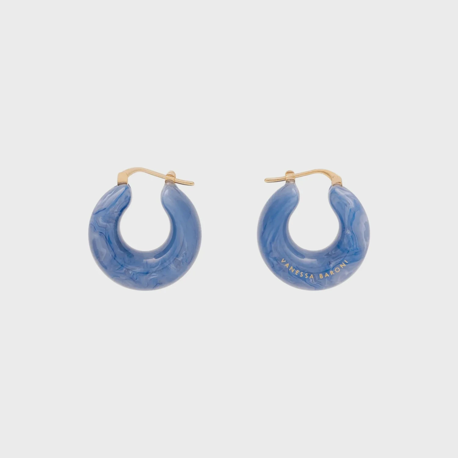 Vanessa Baroni Circlet Earring - Ocean Blue 3 Vanessa Baroni Circlet Earring - Ocean Blue