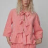 Stella Nova Corduroy Bow Blouse - Amazing Pink 1 Stella Nova Corduroy Bow Blouse - Amazing Pink -Lulu&M Corduroy Bow Blouse Blouse WI51 2097 567 Amazing Pink 1 jpg