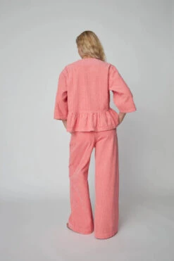 Alternative view of Stella Nova Corduroy Bow Blouse - Amazing Pink