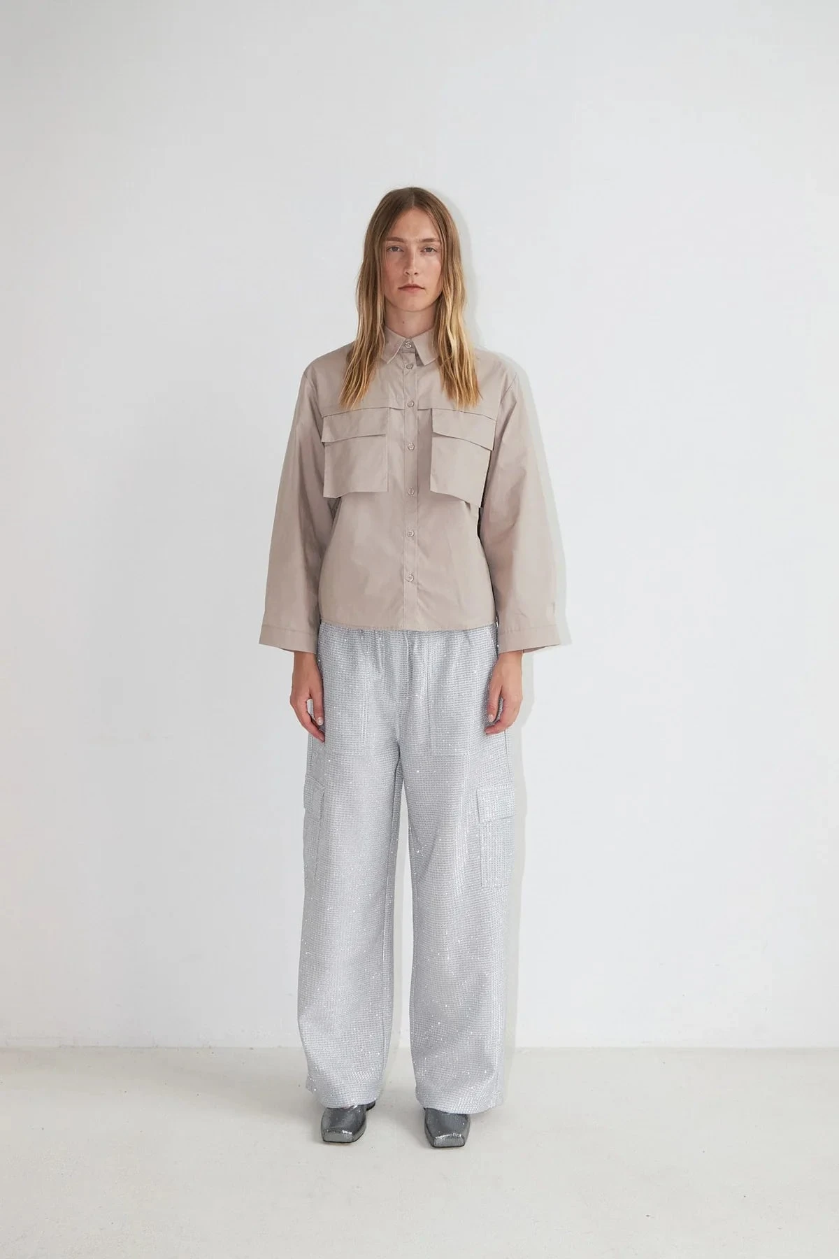 Dawn X Dare Kass Cargo Trouser - White 9 Dawn X Dare Kass Cargo Trouser - White - Image 7